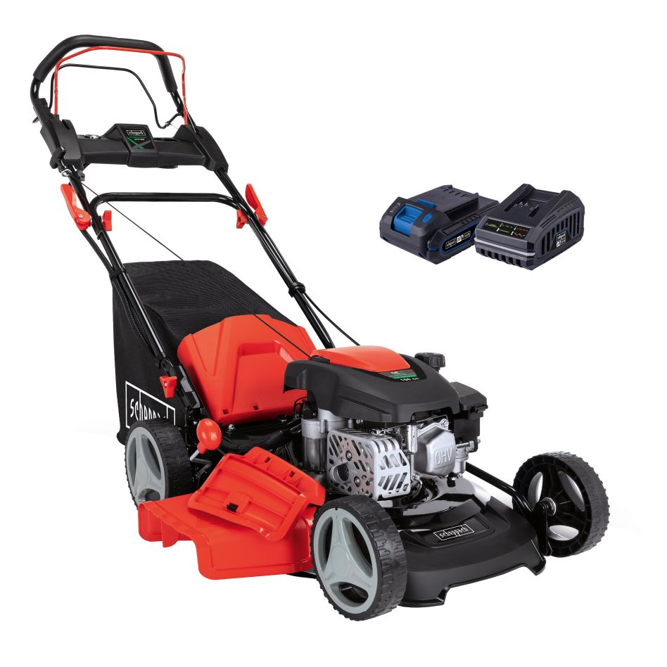 Scheppach 5911244903 Tondeuse à essence MS150-46E 150cc 9HP (avec batterie)