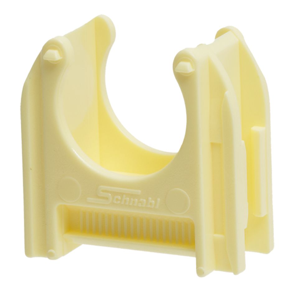 Schnabl 230919-K Collier de serrage en plastique Euro-clip dia. 3/4 18,5-19,5mm blanc 25 pièces