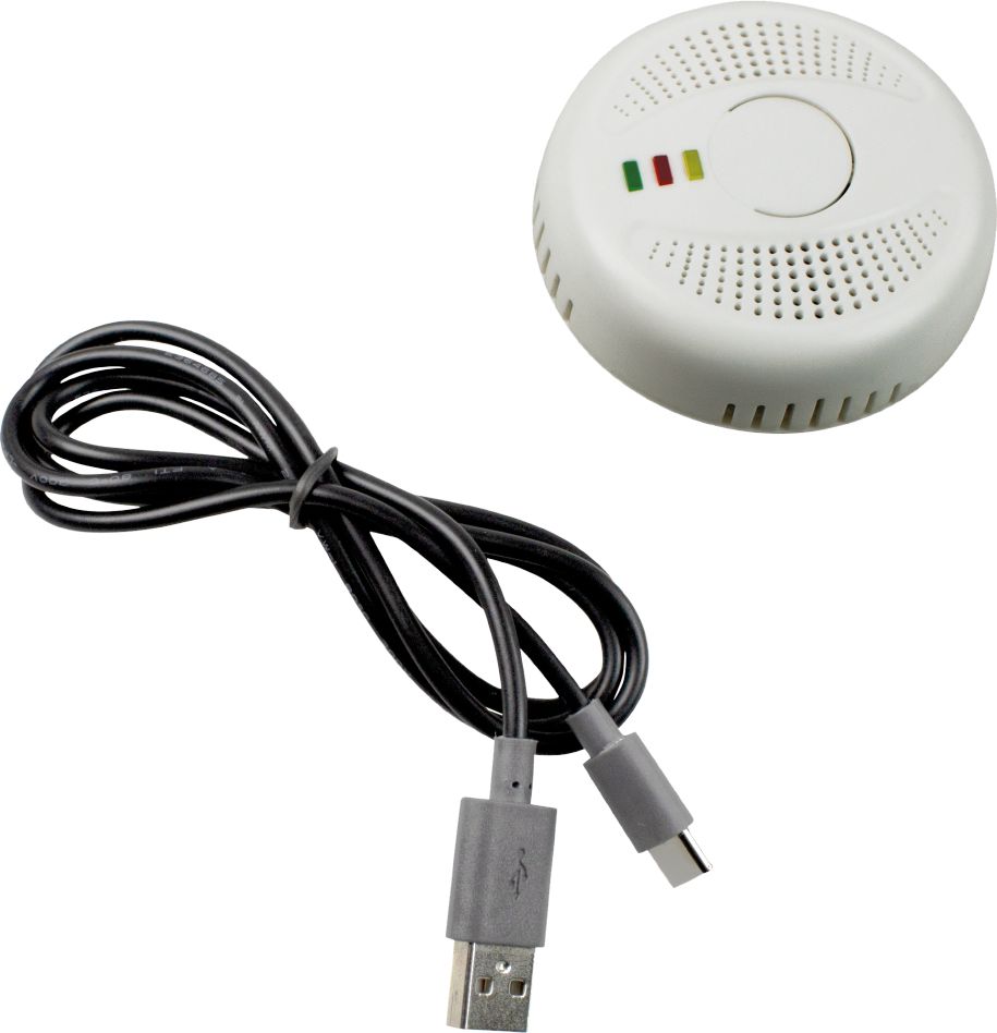 Schwabe 90418 Camping Détecteur de gaz avec connexion USB-C IP20