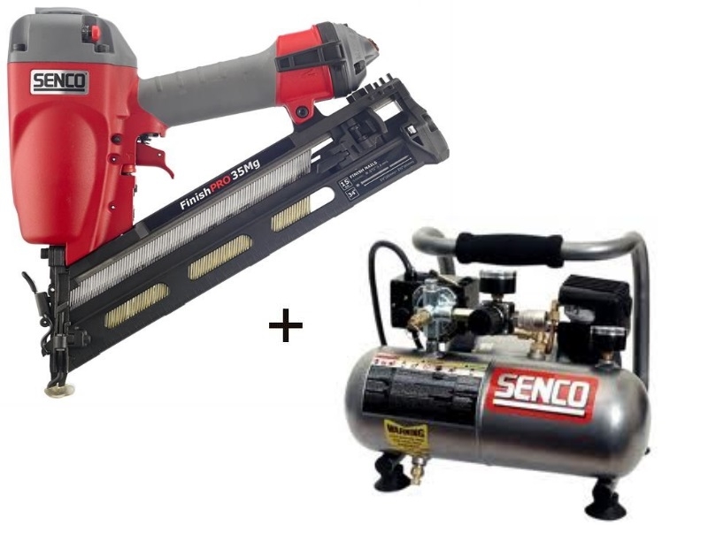 Senco FP35PP Cloueur DA Finish Pro 35 MG + Compresseur PC1010