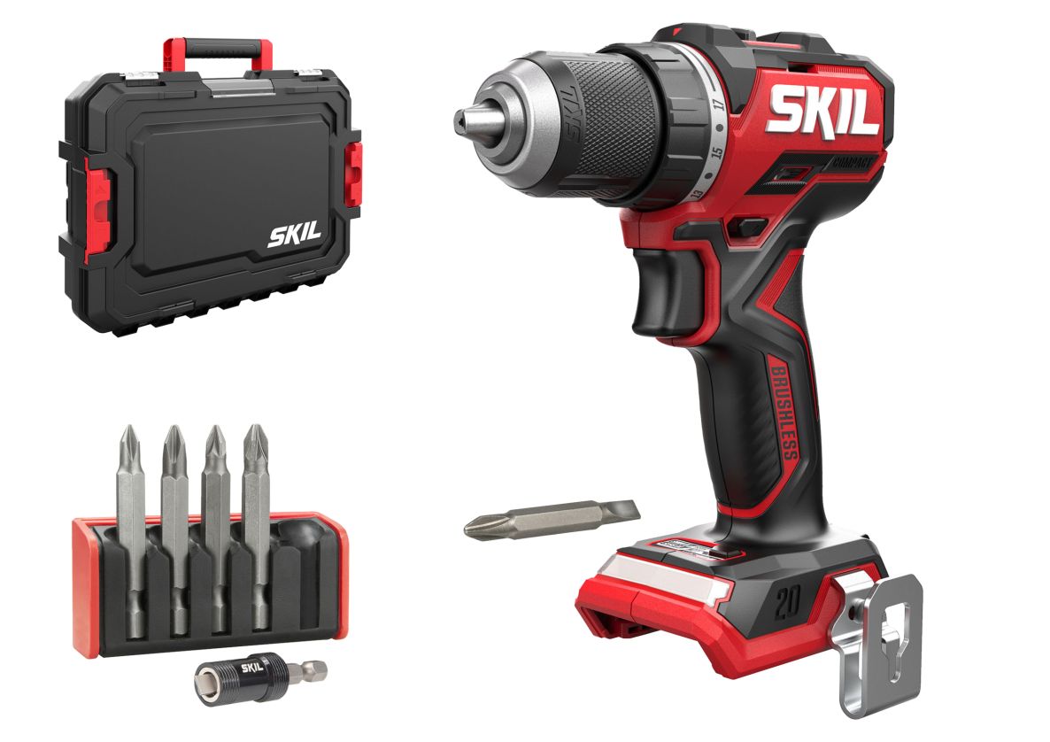 SKIL DD1E3065JA Perceuse sans fil 20V Compact brushless 60Nm hors batteries et chargeur en mallette