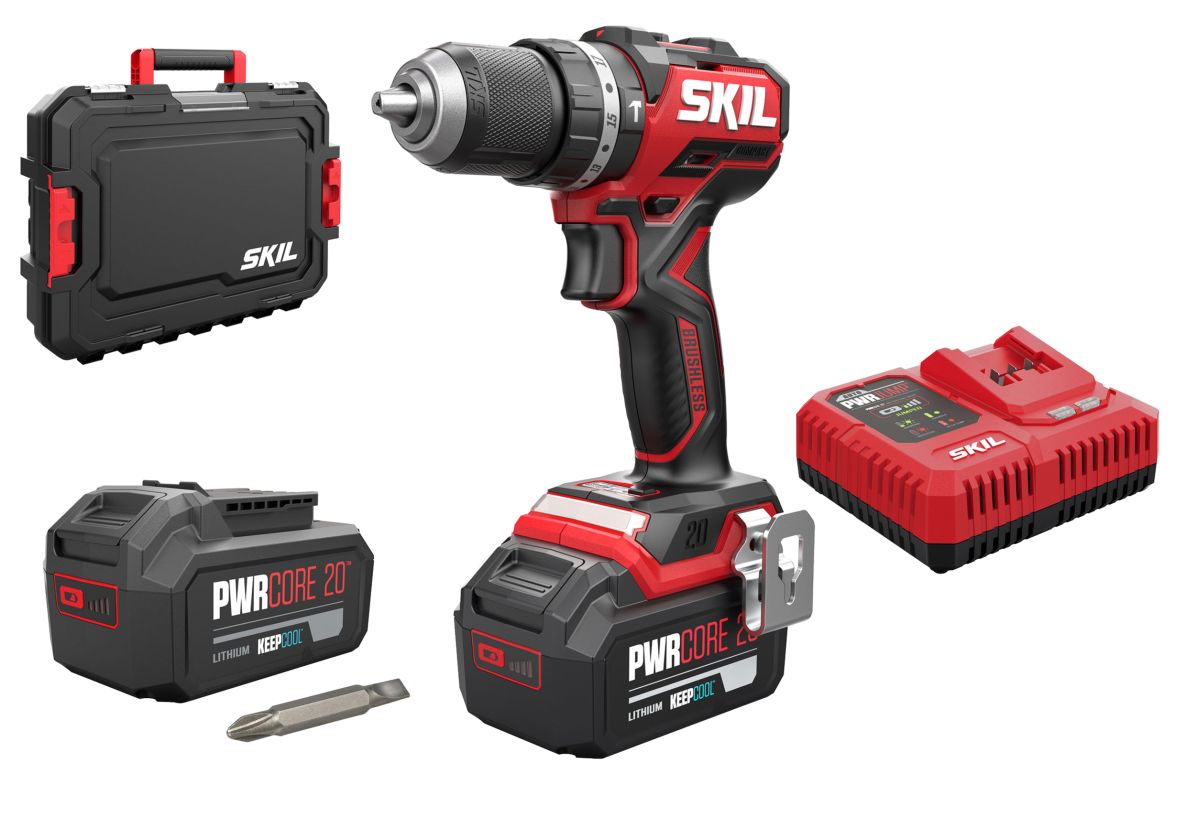 SKIL CD1E3075HB Marteau perforateur sans fil 20V Compact brushless 60Nm 2x 4.0Ah + chargeur PWRJump en mallette