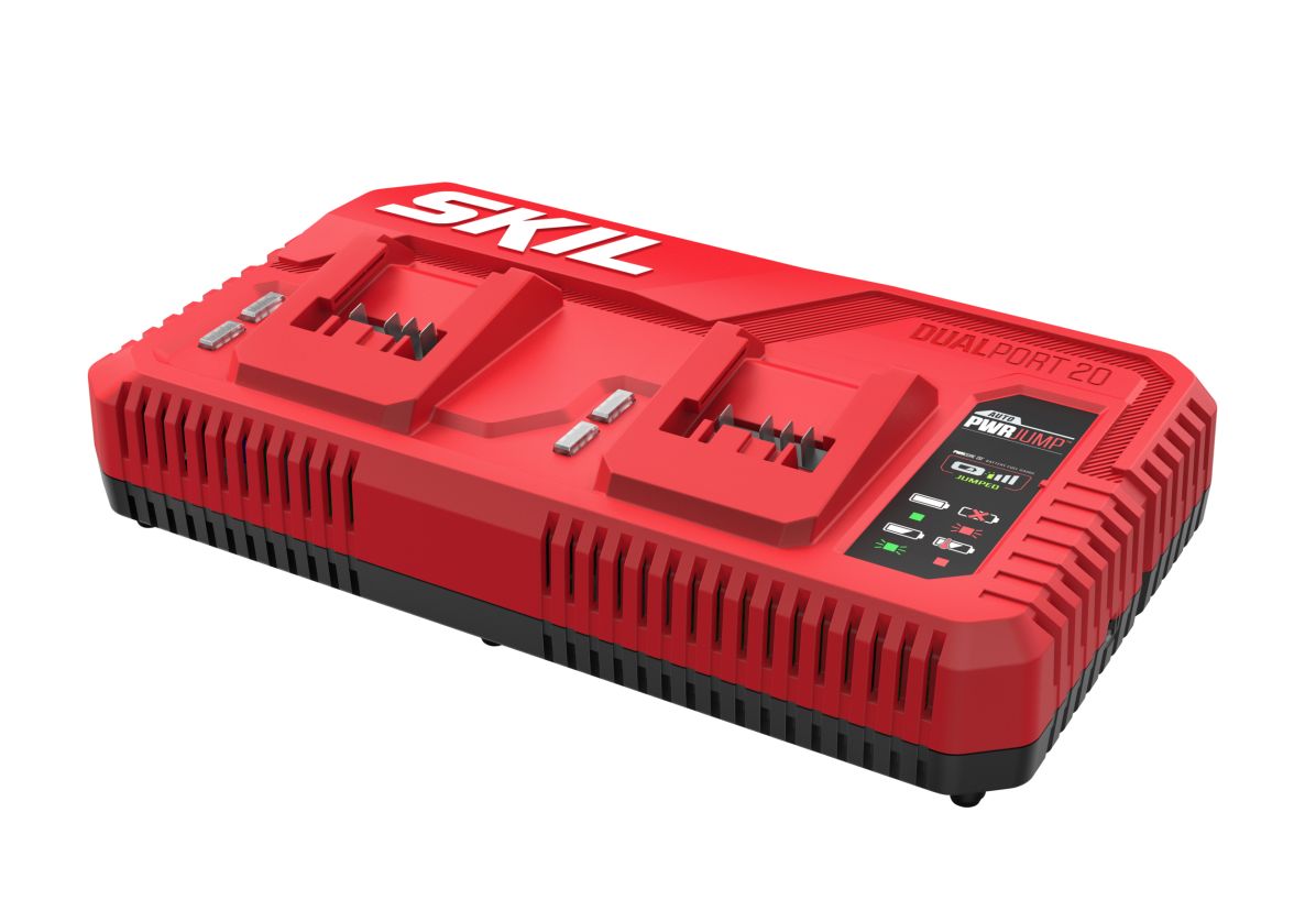 SKIL CR1E3132AA Chargeur rapide de batterie 20V PWRJump pour 2 batteries PWRCORE 20