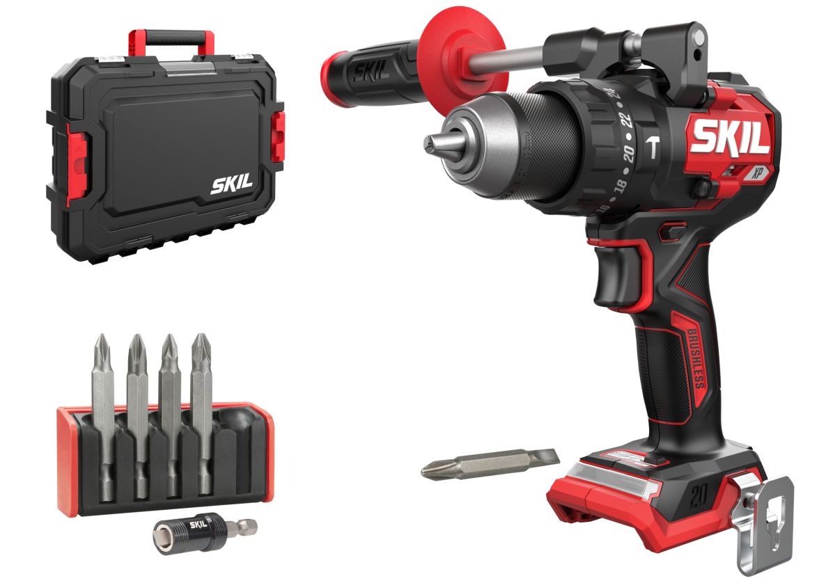SKIL CD1E3085JA Perceuse à percussion sans fil 20V brushless 130Nm hors batteries et chargeur en mallette