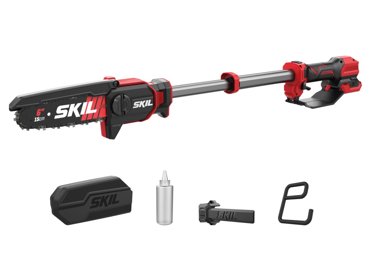 SKIL GS1E0514CA Scie d'élagage 15cm télescopique 20V brushless excl. batteries et chargeur