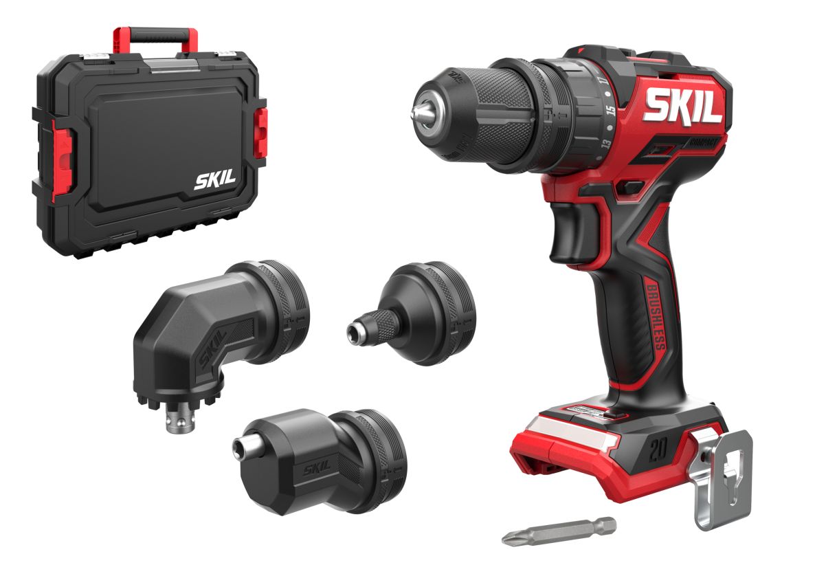 SKIL DD1E3066JA Perceuse sans fil avec adaptateurs interchangeables 20V Compact brushless 60Nm hors batteries et chargeur en mallette