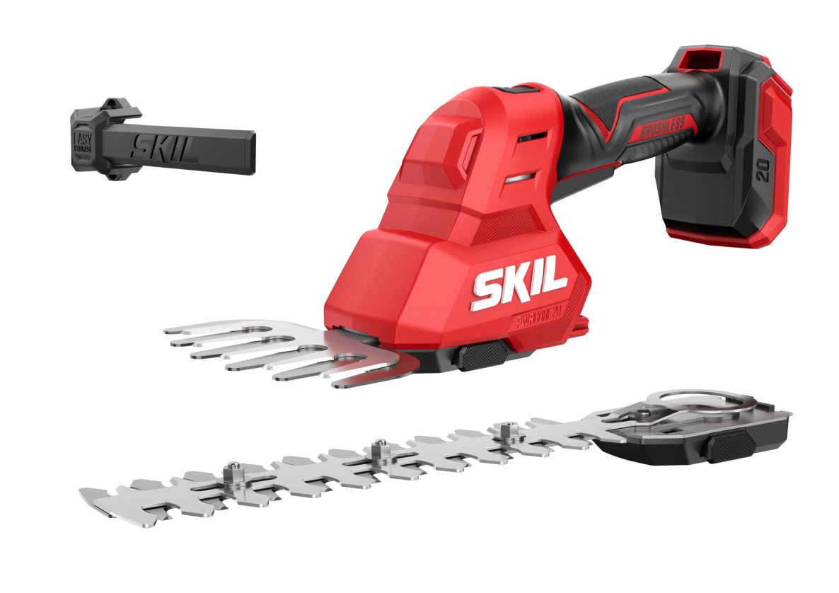 SKIL GV1E0631CA Accu Cisaille à gazon et à arbustes 20V sans balais excl. batteries et chargeur dans la boîte