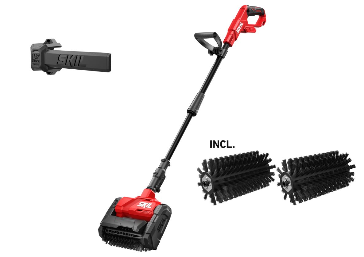 SKIL GV1E0680CA Accu patio cleaner 20V brushlesss excl. batteries et chargeur en boîte