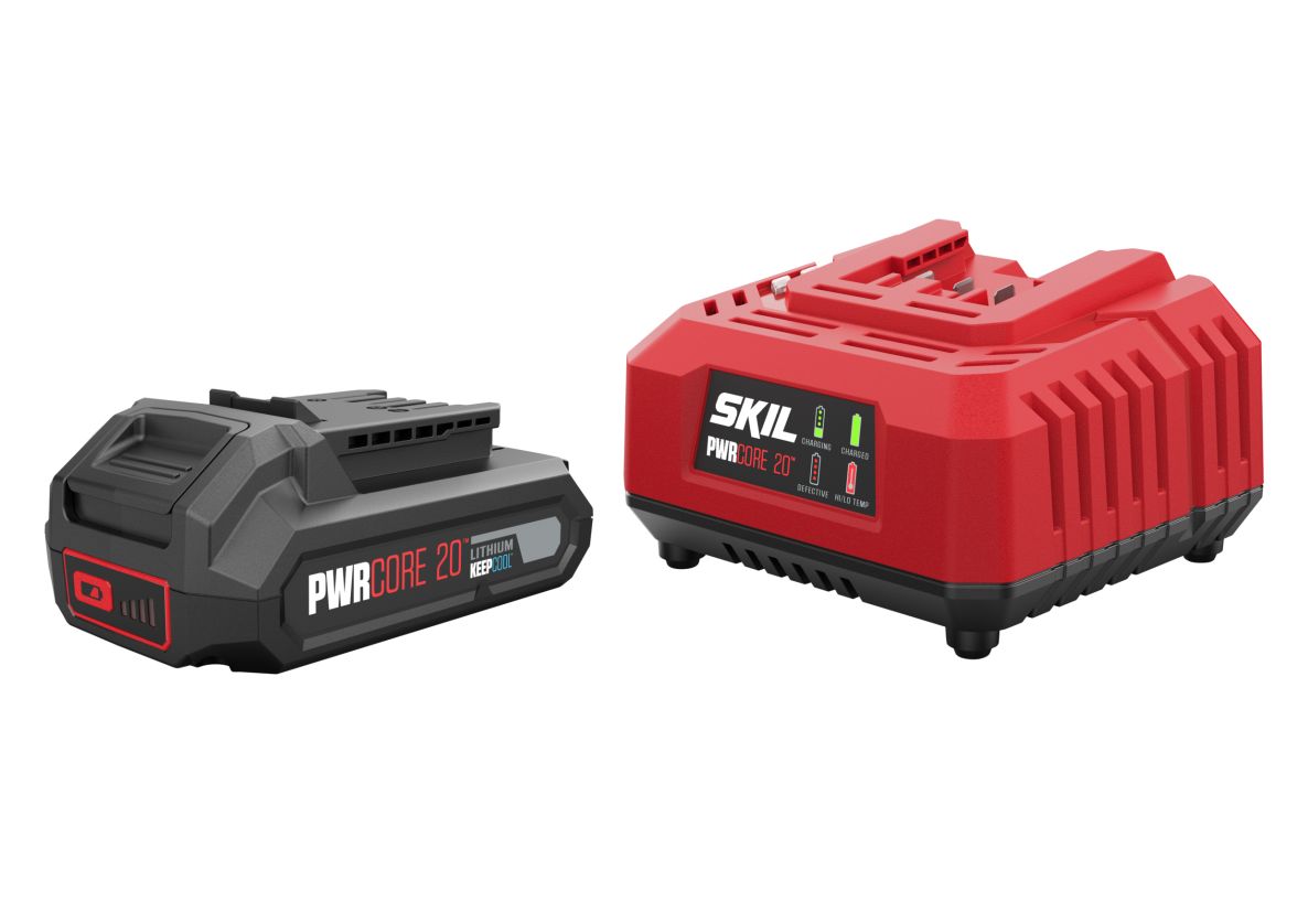 SKIL BC1E3110AA Kit de démarrage 20V 2.5Ah batterie Keep Cool + chargeur PWRCORE 20