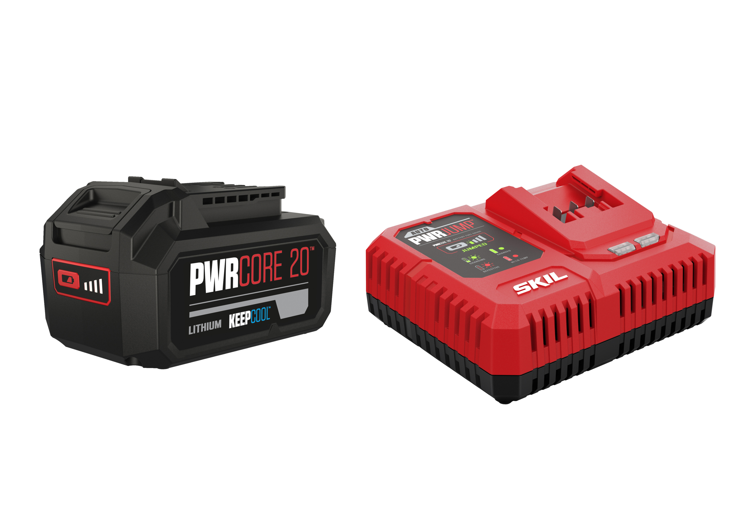 SKIL BC1E3111AA Kit de démarrage 20V 4.0Ah batterie Keep Cool + chargeur rapide PWRJump PWRCORE 20