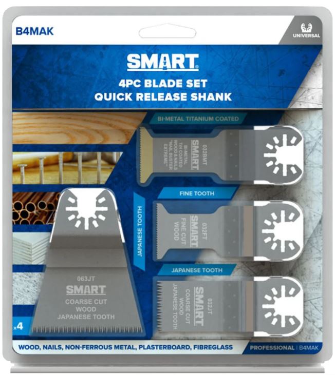 Smart Blades B4MAK Assortiment de 4 couteaux professionnels