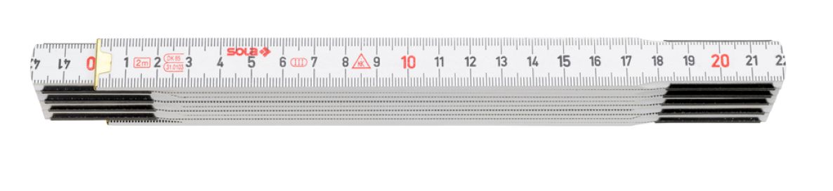Sola 53020601 HW2/10 Pliage du mètre pliant 2m