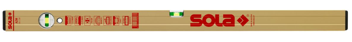Sola 01821701 AZM200 Niveau à bulle magnétique 200 cm (2 flacons)