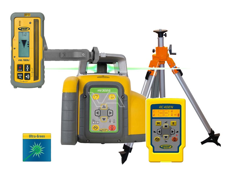 Spectra Physics 602576 Laser de construction multifonctionnel HV302G avec lampe trépied à broche