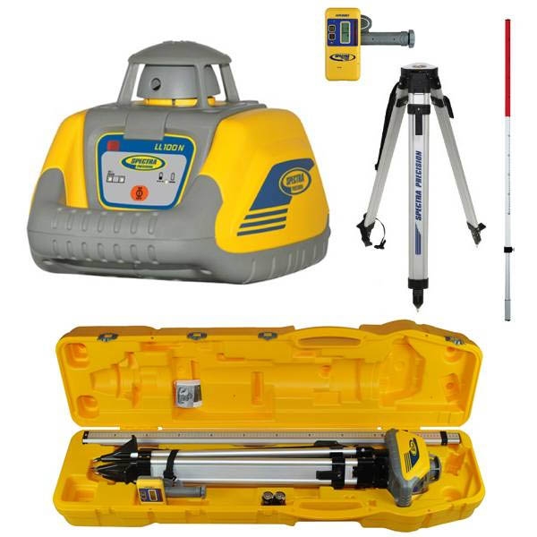 Spectra Physics 600507 LL100N Bâton tripode rotatif pour laser de construction (paquet)