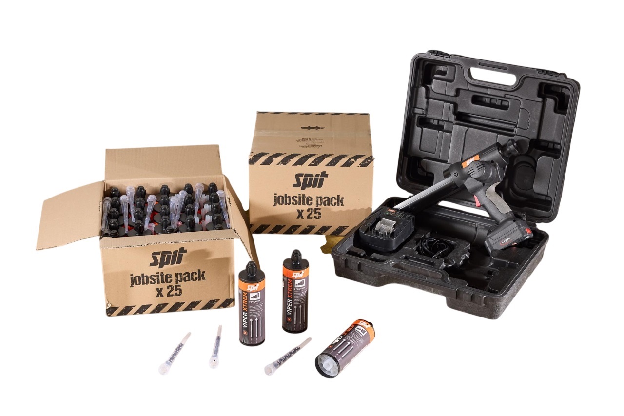 Spit 054751 VIPER XTREM 450 mortier chimique 410 ml (450 pcs) + pistolet d'injection 18V (1 x batterie + chargeur)