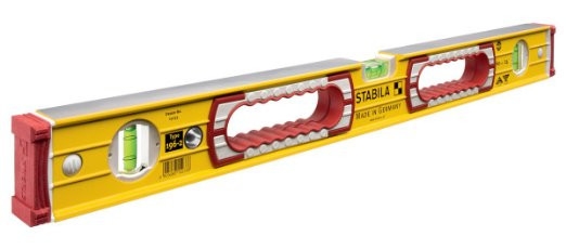 Stabila 15234 Niveau à bulle 196-2 avec poignées 2V1H 80cm