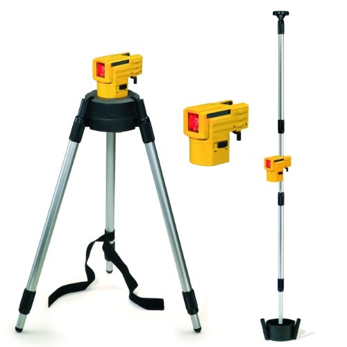 Stabila 16789 LAX50 Laser à lignes croisées avec trépied et perche télescopique