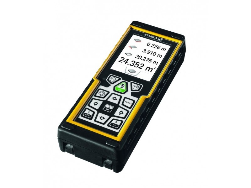 Stabila 18562 LD520 Télémètre laser 200 m avec détection numérique des cibles par caméra intégrée avec visière