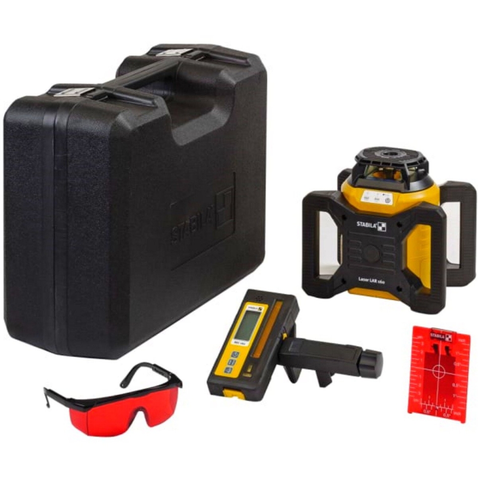 Stabila 19157 Laser rotatif LAR 160 Rouge, jeu de 5 pièces