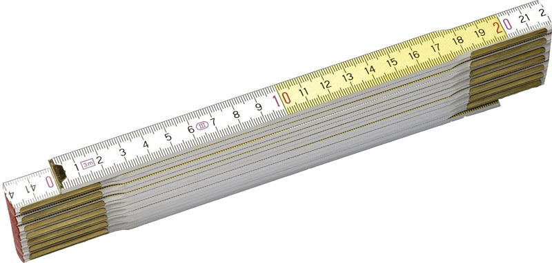 Stanley 0-35-458 Règle pliante 2m - 15mm Jaune/Blanc