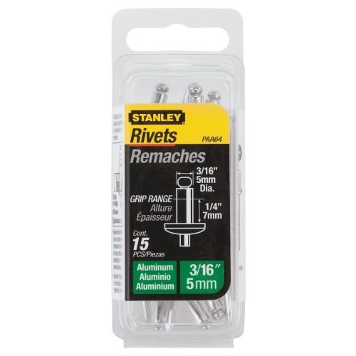 Stanley 1-PAA64T rivets pop 5 x 7 mm - 15 pièces