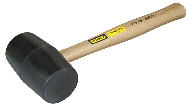 Stanley 1-51-104 Maillet manche bois tête caoutchouc ø71mm
