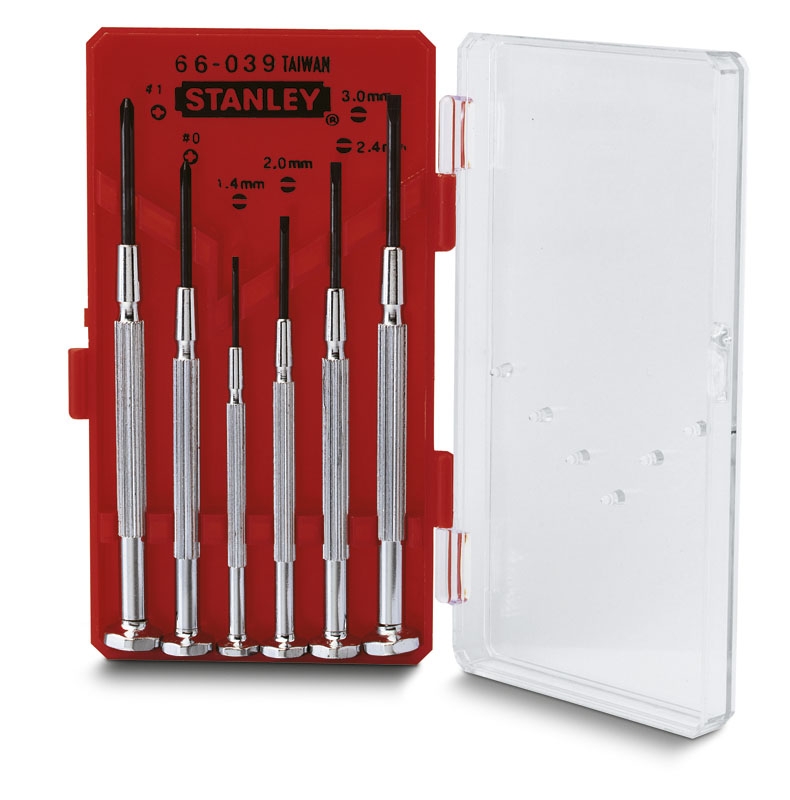 Stanley 1-66-039 Set de tournevis pour montres 6 pièces
