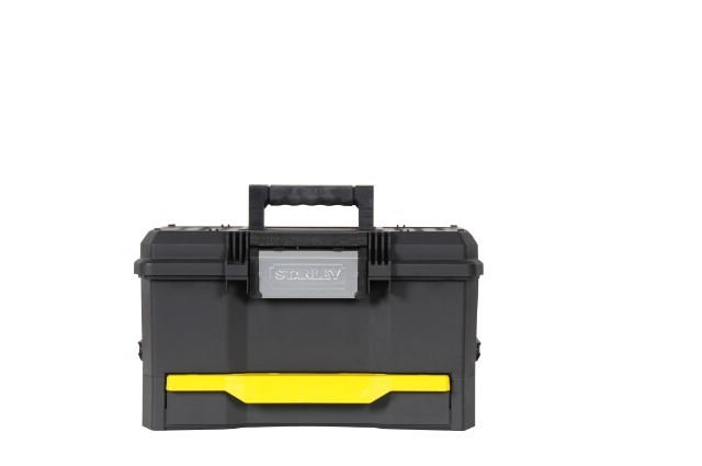 Stanley 1-70-316 Mallette à outils 19 pièces, avec serrure à poussoir et tiroir