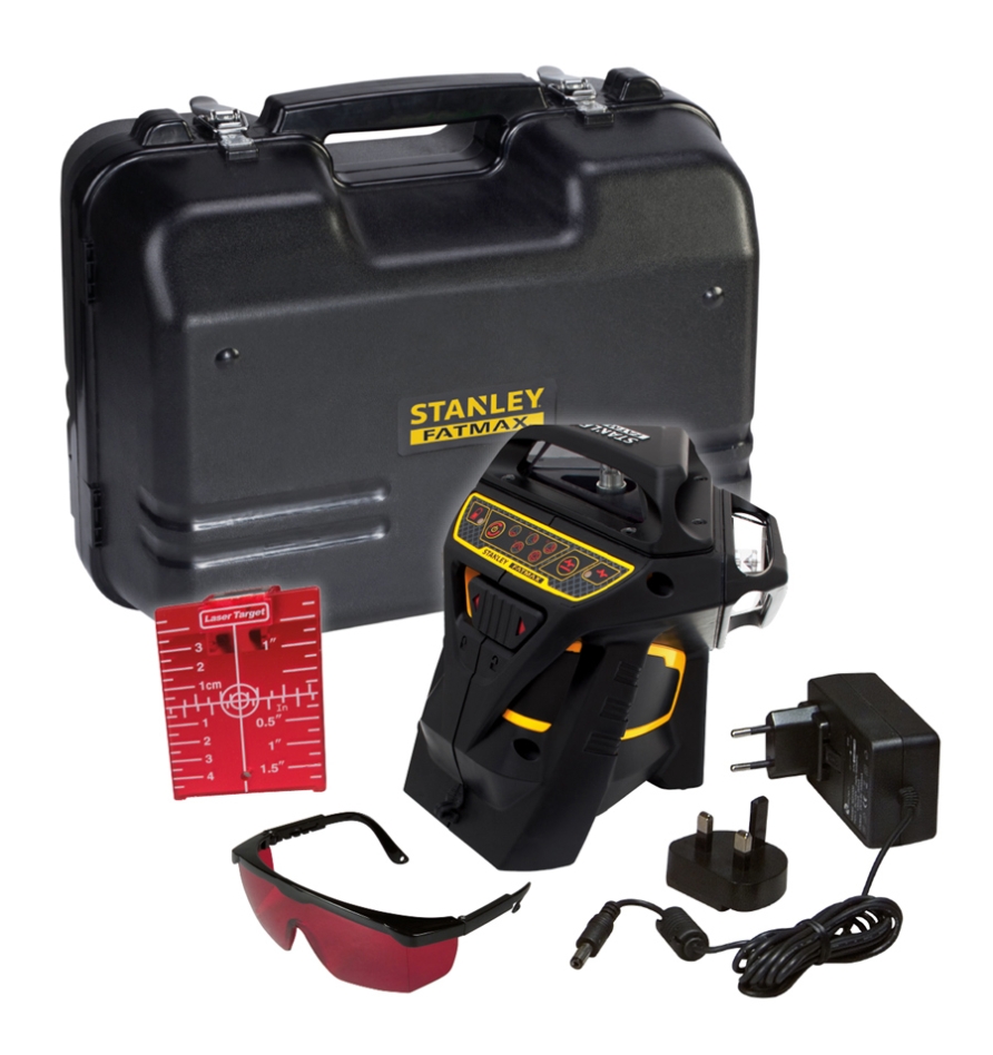 Stanley FMHT1-77357 FatMax X3R Niveau à bulle laser 3 x 360 degrés avec faisceau rouge