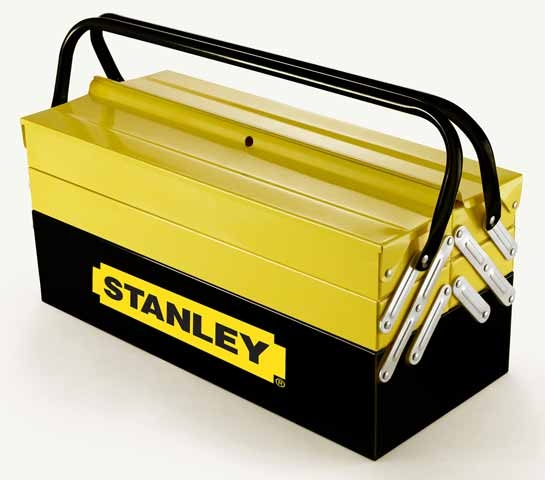 Stanley 1-94-738 Caisse à outils Cantilever en métal - 5 tiroirs
