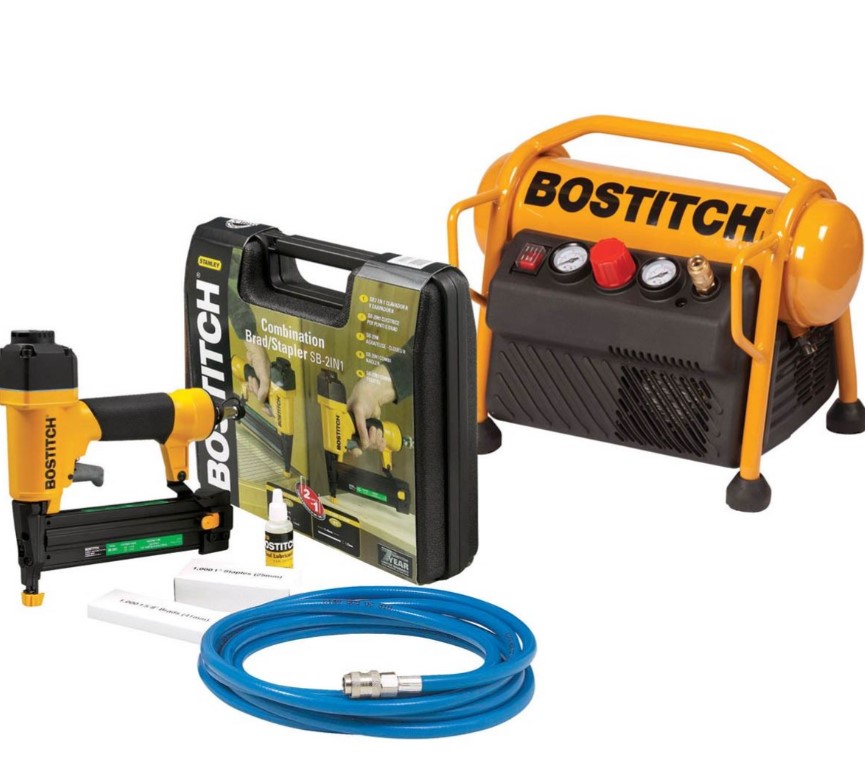 Stanley Bostitch MRC6E-SET Comboset Compressor MRC6 + SB 2IN1 Manchon 15 - 40 mm calibre 18