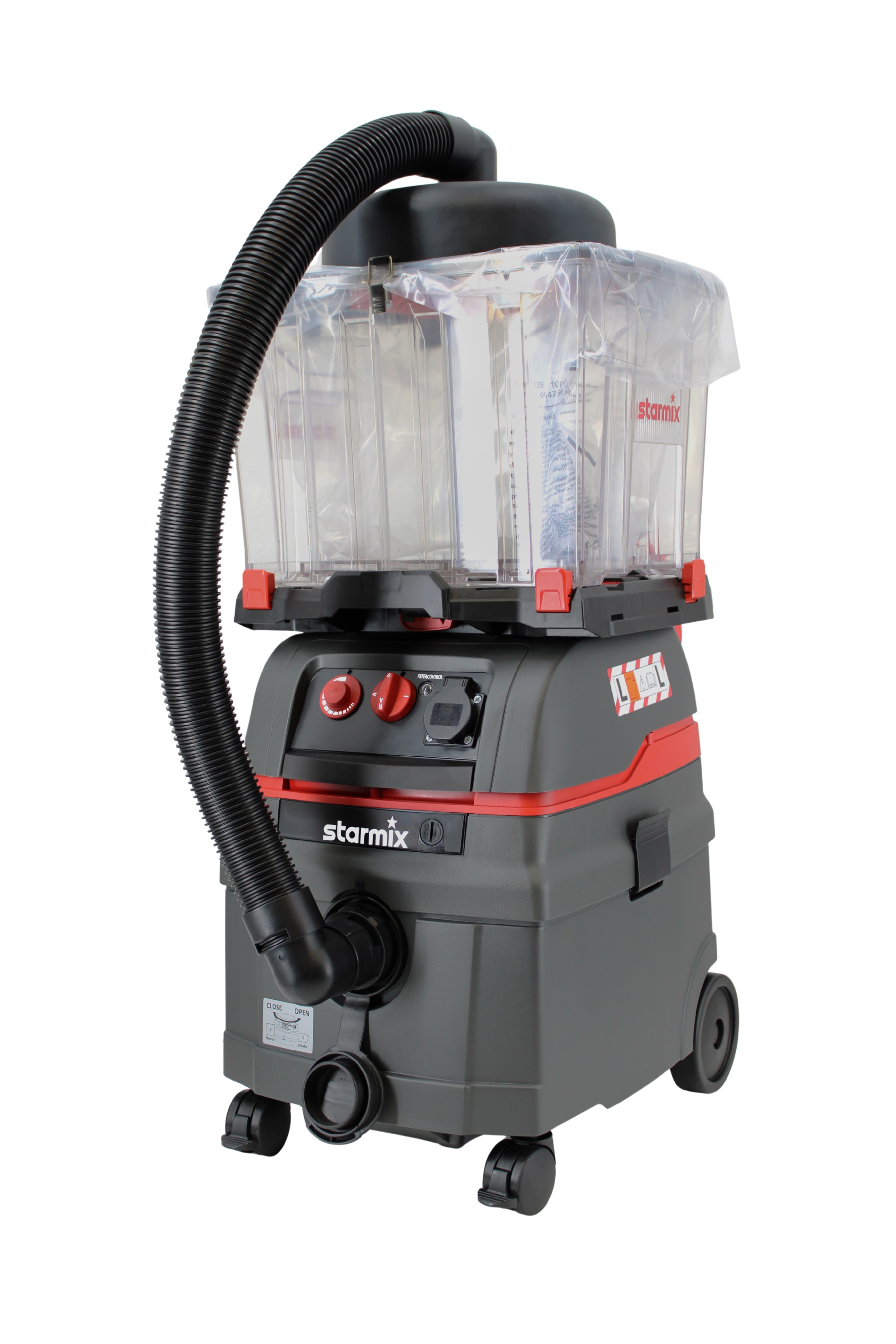 Starmix 18744+130217+449432 ISC L 1625 EW Aspirateur avec pré-séparateur Dustfixx et plaque d'adaptation Unifix