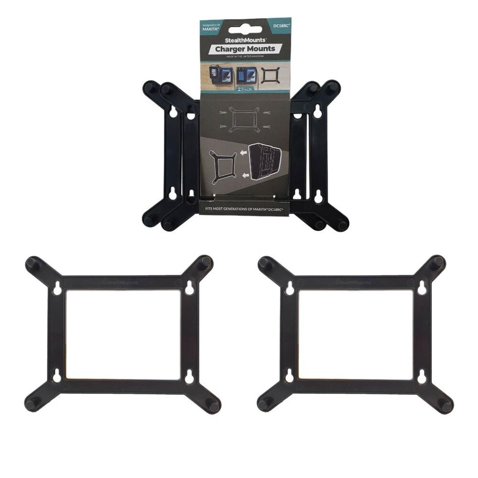 StealthMounts CMC-MK-S Support noir pour chargeur Makita Single (2 pièces)