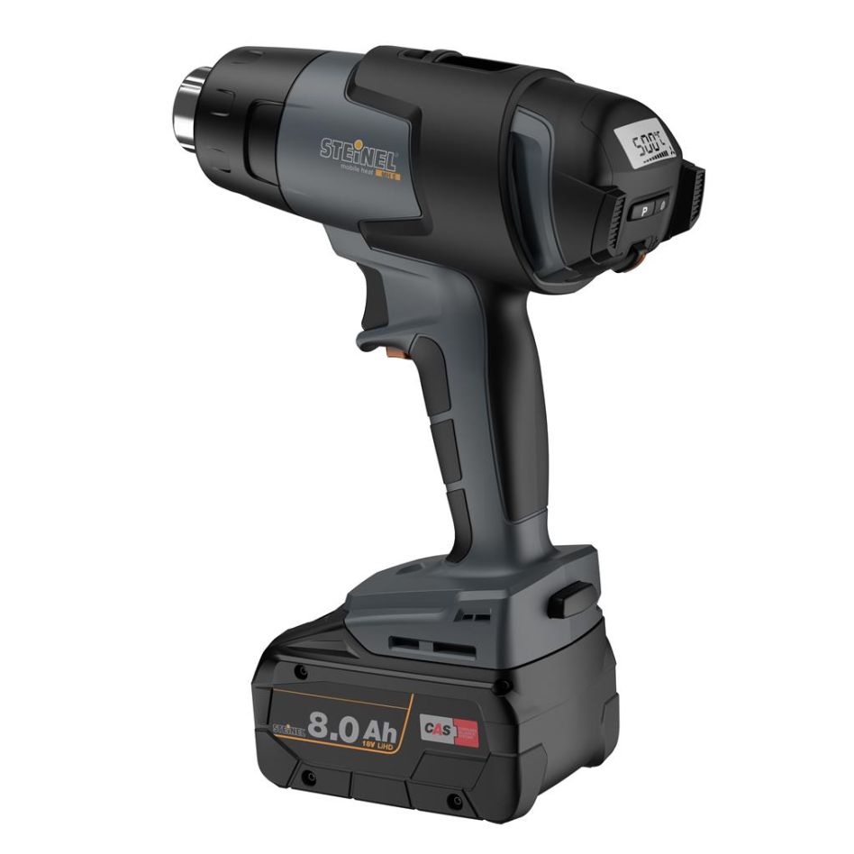 Steinel 066611 Pistolet à air chaud sans fil MobileHeat 5 1x batterie 18V 8.0Ah et chargeur en mallette