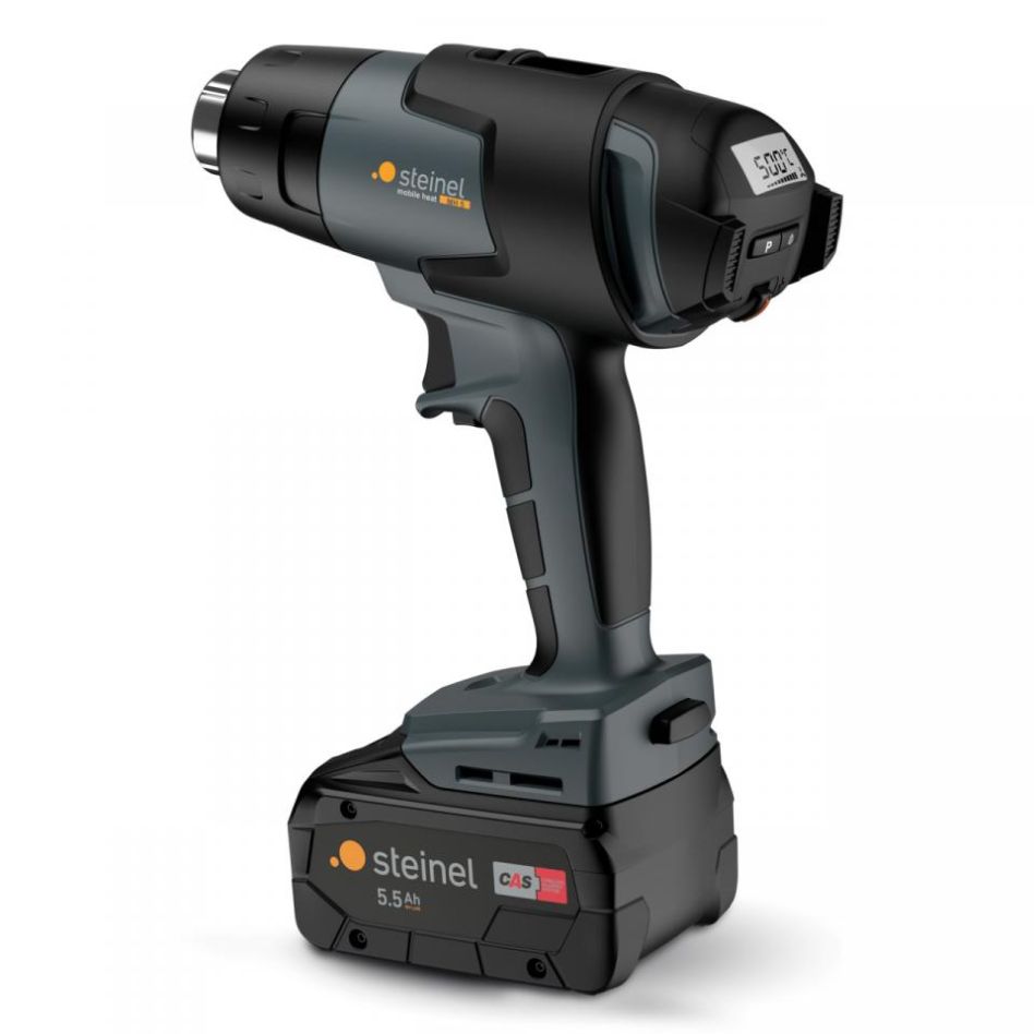 Steinel 068233 Pistolet à air chaud sans fil MobileHeat 5 1x batterie 18V 5.5Ah et chargeur en mallette