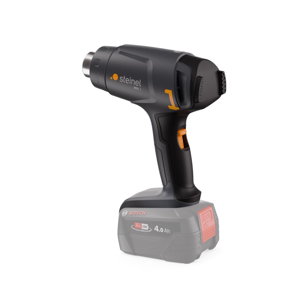 Steinel 088064 MobileHeat 1 pistolet à air chaud sans fil, batterie et chargeur non compris dans la boîte