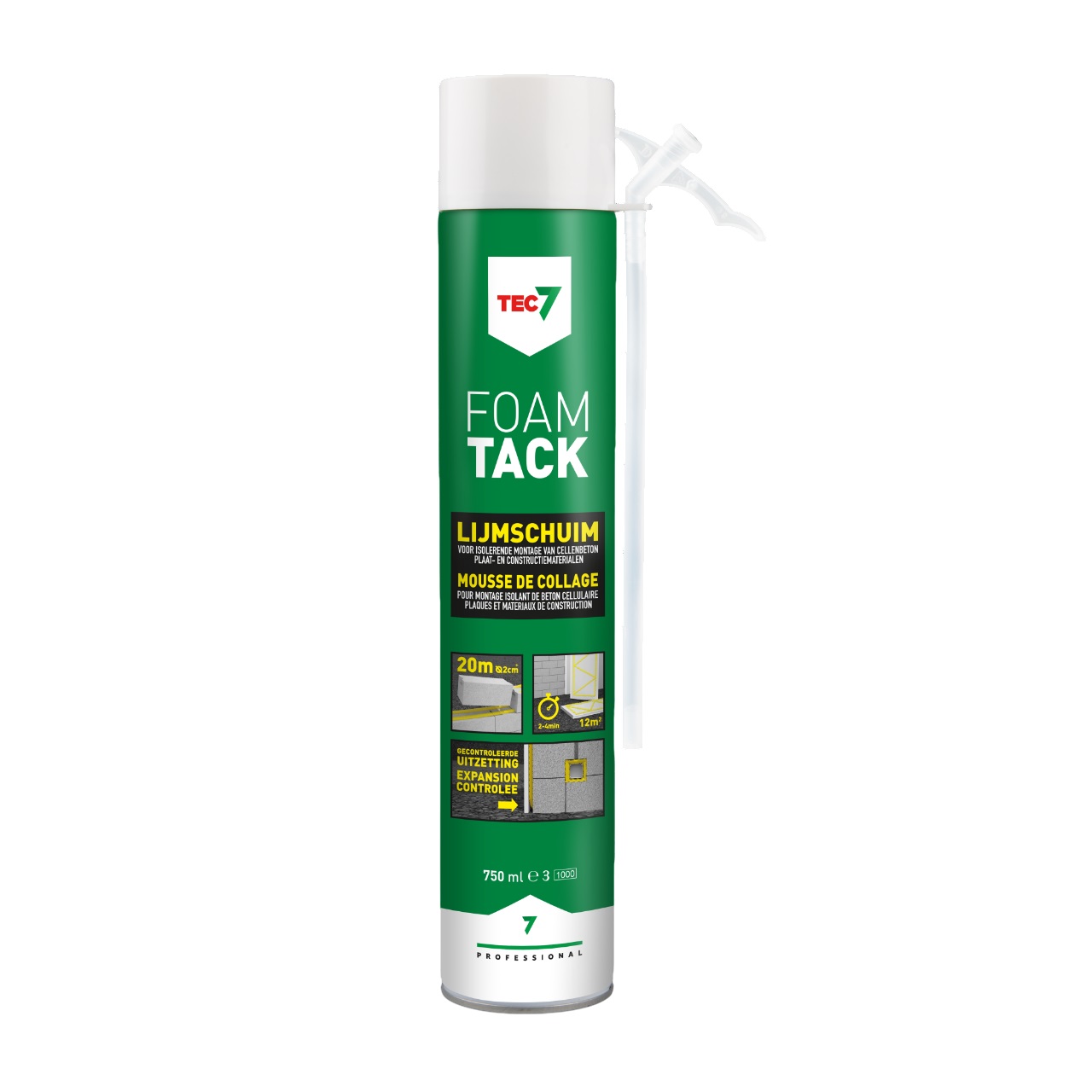 TEC7 670010000 Mousse adhésive FoamTack 750ml