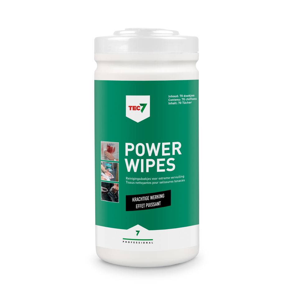 TEC7 467030000 Powerwipes Lingettes de nettoyage en distributeur 70pcs