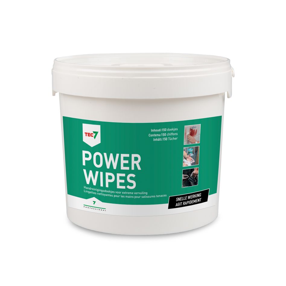 TEC7 467035000 Powerwipes Lingettes de nettoyage en seau 150ST