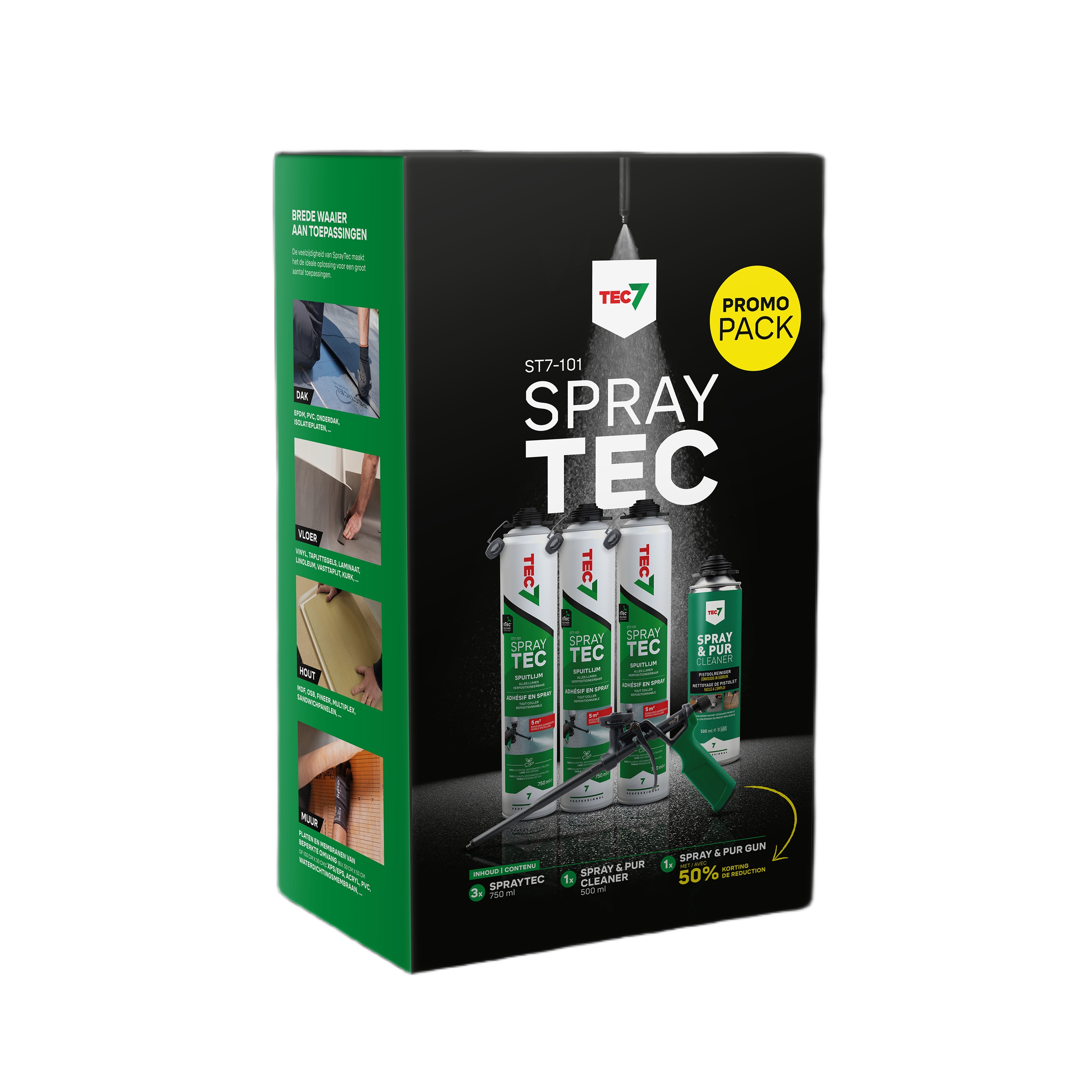 TEC7 530999000 ST7-101 SprayTec Starter kit Adhésif polymère en spray