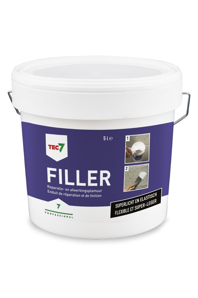 TEC7 601005000 Filler Filler super-léger de réparation et de finition 5L