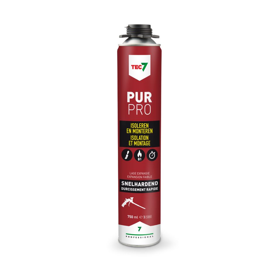 TEC7 670005000 Mousse d'étanchéité et de montage PUR Pro 750ml