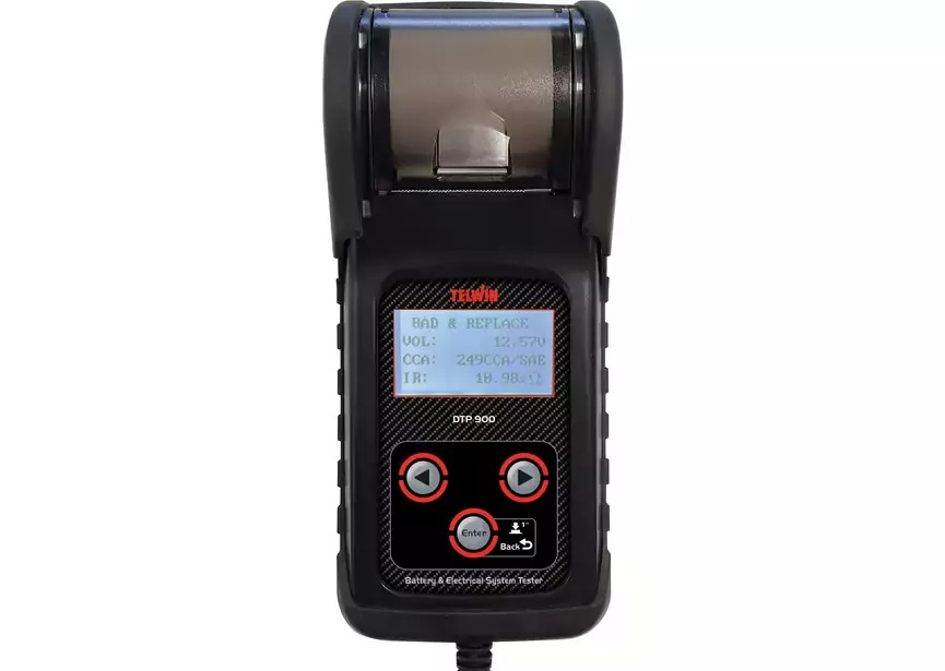 Telwin 830804244 DTP900 Testeur de batterie numérique 12/24V avec imprimante
