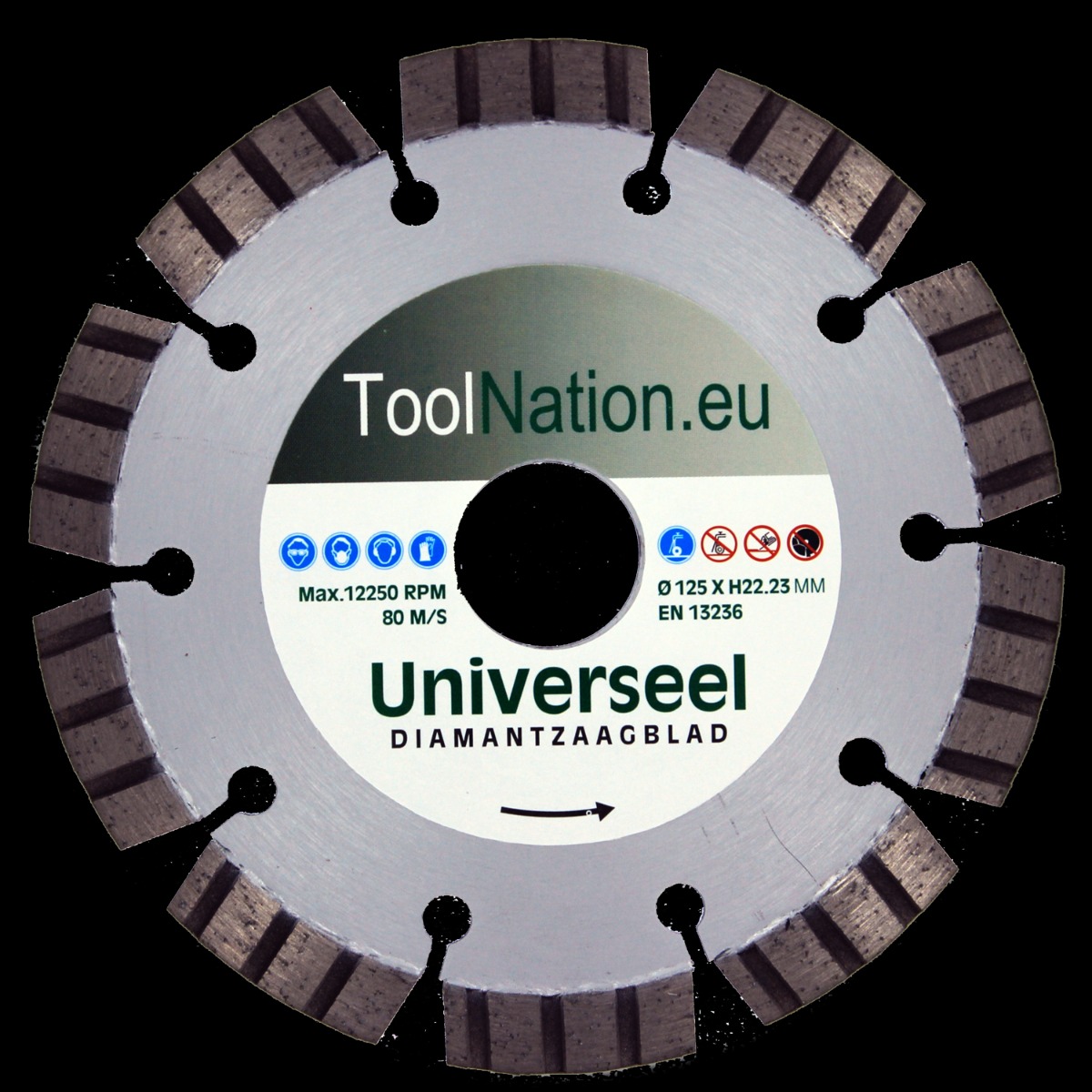 Toolnation CPEP1253TN Lame de scie diamantée 125mm UNI