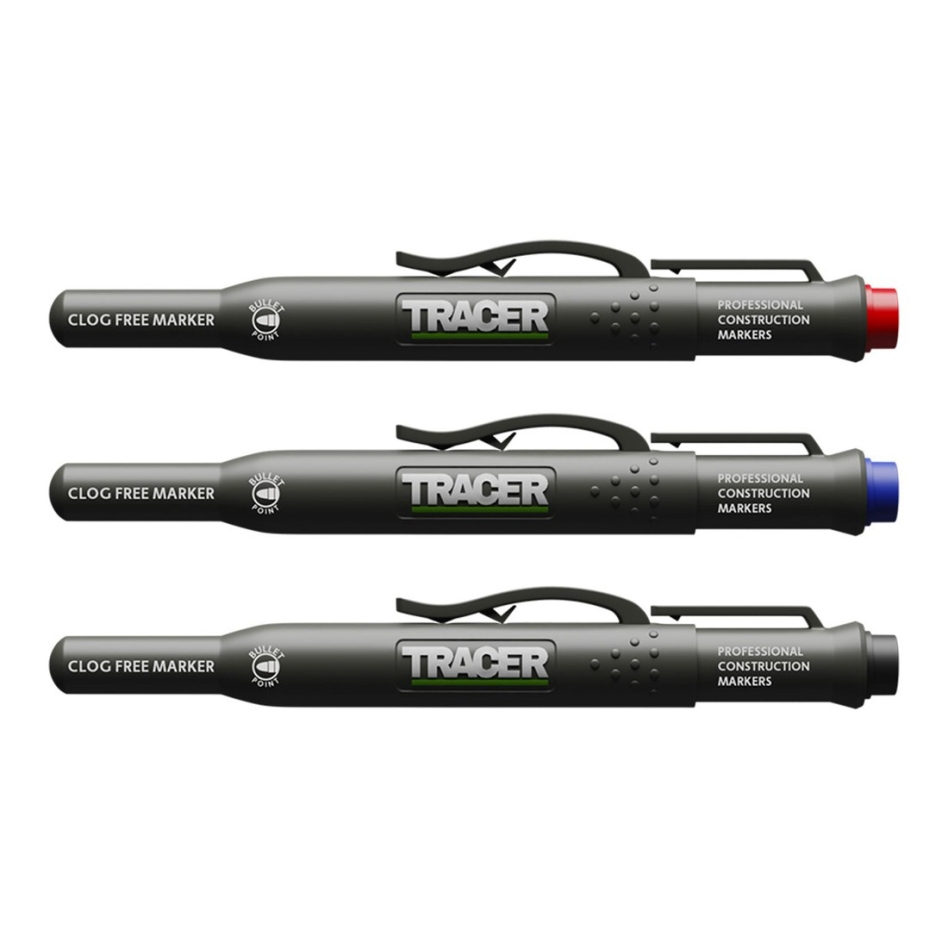 Tracer ACF-MK3 Set de marqueurs noir/bleu/rouge