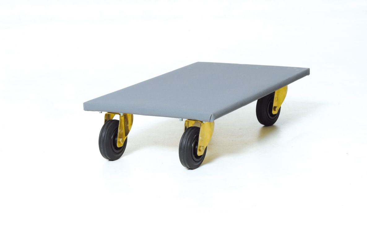 Tretal 212.775 Rouleau de meuble 600 x 350 mm avec 4 roulettes pivotantes en caoutchouc