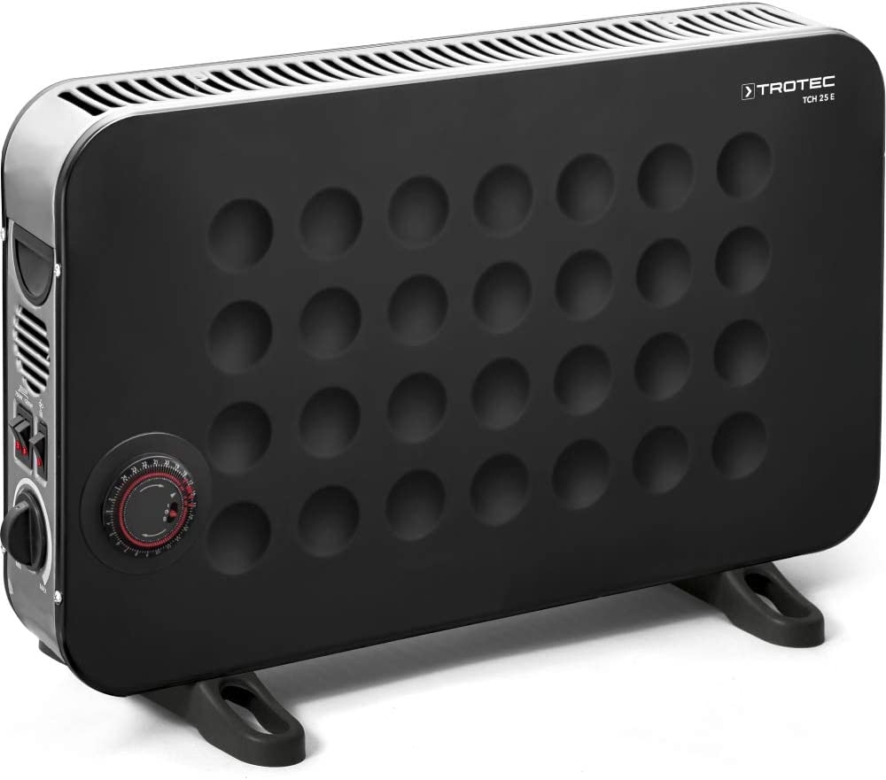 Trotec 1410000521 TCH 25 E Design Convector Heater - Colour Black