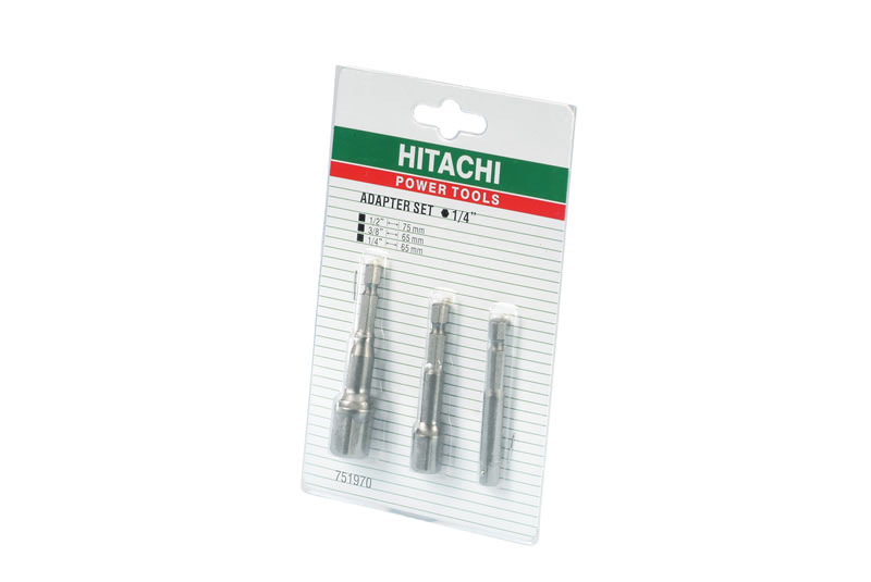 HIKOKI Accessoires 751970 Jeu d'adaptateurs pour douilles 1/4-3/8"-1/2