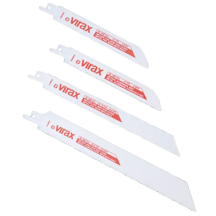 VIRAX 46002 Lame de scie à guichet bois avec clous/métal/PVC 5pcs